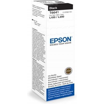 Epson - Tintenflasche T664, 4.500 Seiten, OEM C13T664140, schwarz