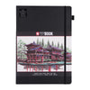 Sakura - Skizzenbuch 80 weiße Blätter 140gr 210x297mm schwarz | 5 Stück