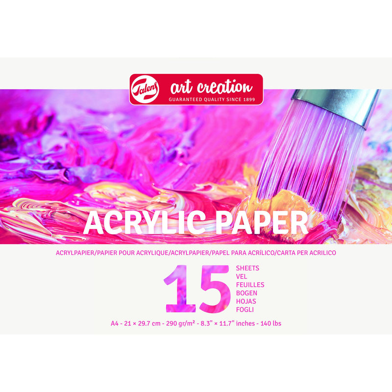 Talens Art Creation - Acrylfarbenpapier Art Creation A4 15 Blatt 290gr