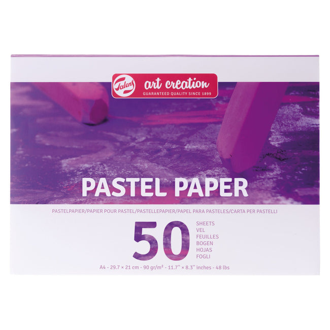 Talens Art Creation - Zählpapier Art Creation 50 weiße Blätter 90gr 297x210mm lila | 3 Stück
