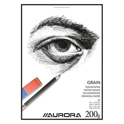 Aurora - Zeichenblock A3 20 Blatt 200 Gramm Körnungspapier