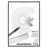 Aurora - Zeichenblock A4 20 Blatt 210 Gramm Bristolpapier