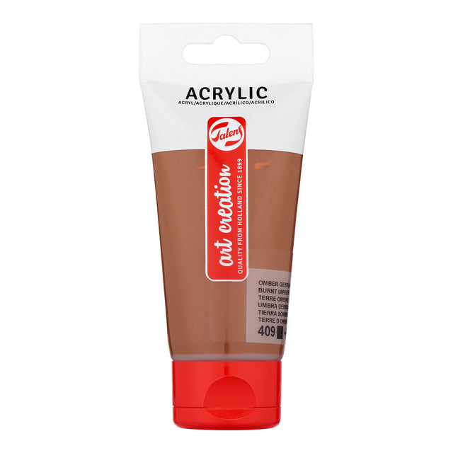 Talens Art Creation – Acrylfarbe Art Creation 409 gebranntes Umbra, Tube mit 75 ml