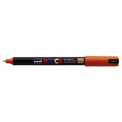 Posca - Paintmarker Uni PC1MR extra fein dunkelorange | 12 Stück