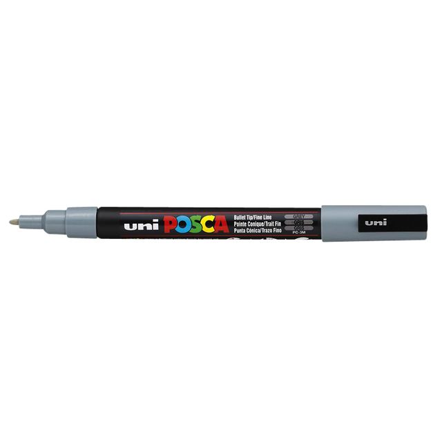Posca - Paintmarker Uni PCfine grau | 6 Stück
