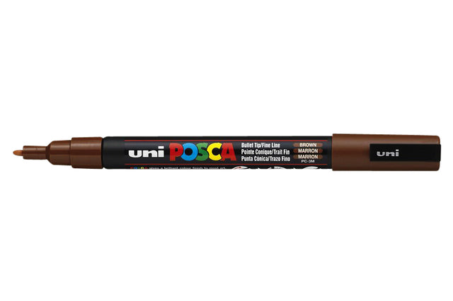 POSCA PC3M F Brown | 6 Stück