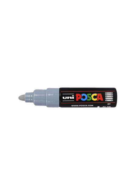 Posca - Paintmarker Uni PC7M breit grau | 6 Stück