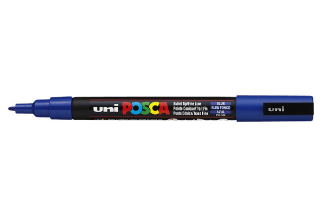 POSCA PC3M F Dunkelblau | 6 Stück