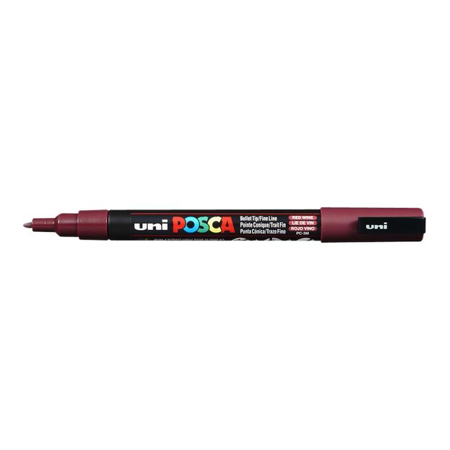 Posca - Paintmarker Uni PCfine weinrot | 12 Stück