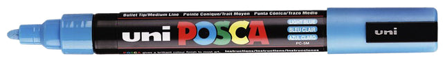 POSCA PC5M M Hellblau Hell Blau | 6 Stück