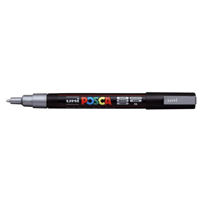 Posca - Paintmarker Uni PCfine silber | 6 Stück