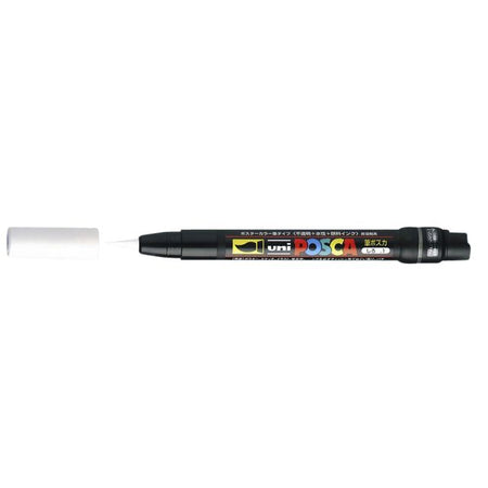 Posca - Paintmarker Uni PCF350 Pinsel 1-10mm weiß | 5 Stück