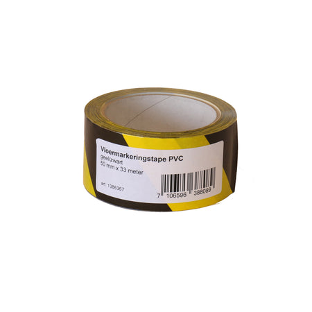 IEZZY - Bodenmarkierungen 50mmx33m schwarz/gelb