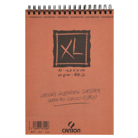 Canson - Skizzenpapier XL Sketch 60 Blatt 90gr A5 elfenbeinweiß
