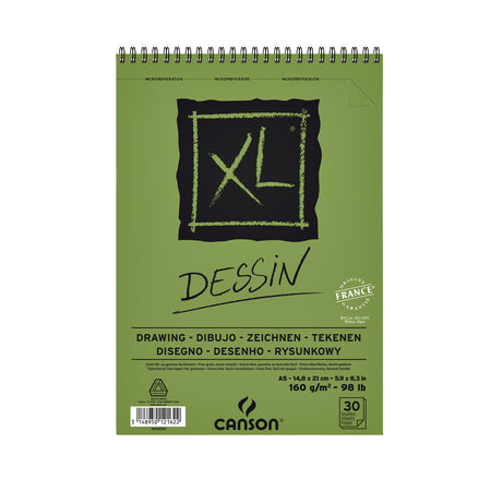 Canson - Zeichenpapier XL Drawing 30 Blatt 160gr A5 weiß