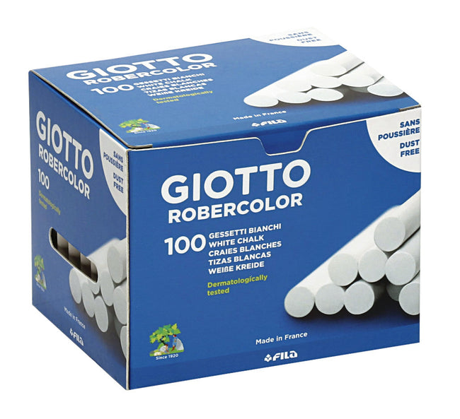Giotto - Tafelkreidebox mit 100 Stück weiß
