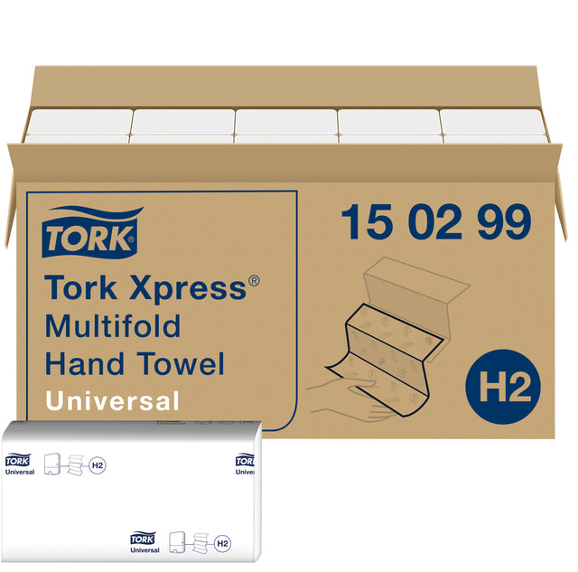 Handtuch Tork H2 Universal Multifold 2-lagig 150299 | Karton mit 20 Stück