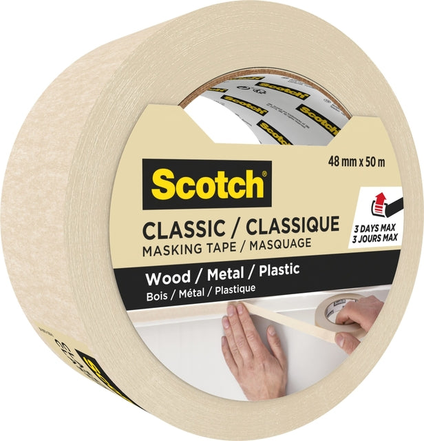 Abrufener Band Scotch Classic 48mmx50m Beige | 12 Stücke