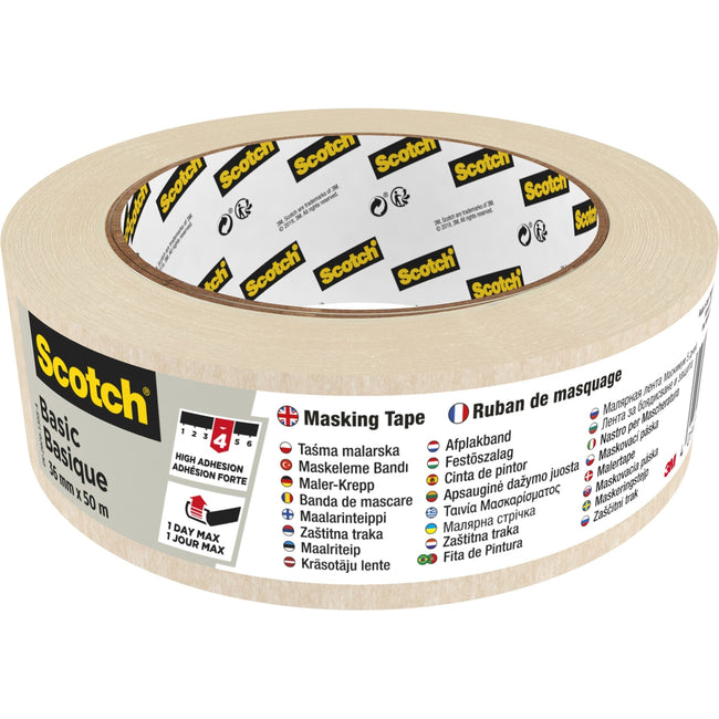 Scotch - Plakette Basic 36mmx50m beige | 16 Stück