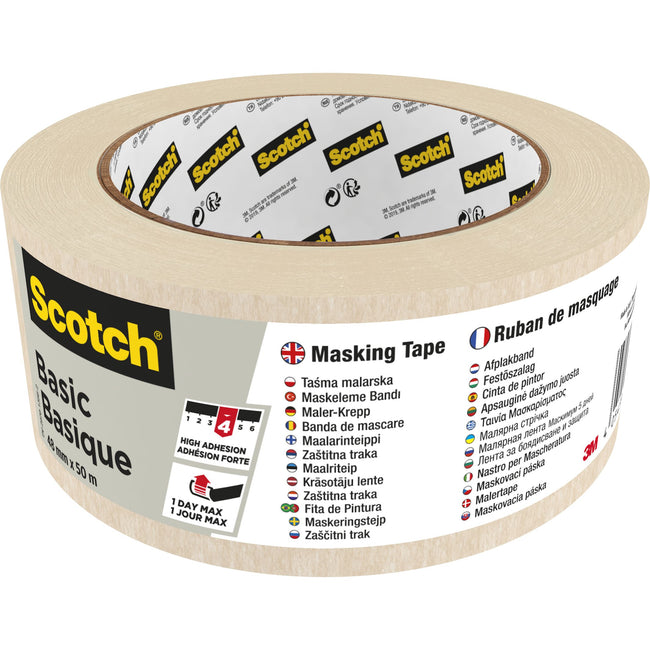 Scotch - Plakette Basic 48mmx50m beige | 12 Stück