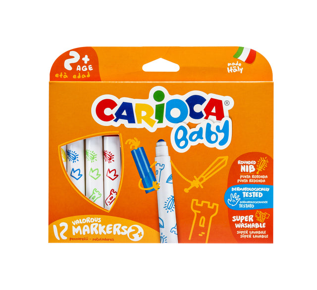 Filzstift Carioca Baby Arsch | Set mit 12 Stück