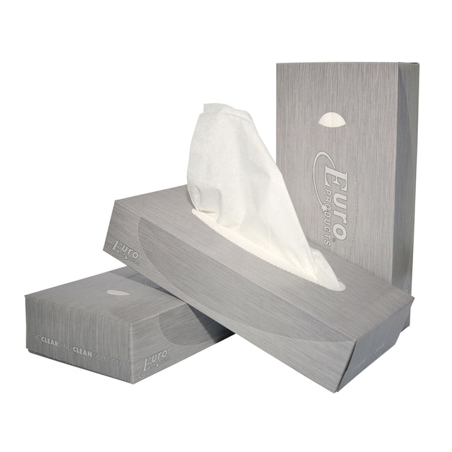 Euro Products - Kosmetiktücher Produkte 2-lagig 100 Blatt weiß 140040