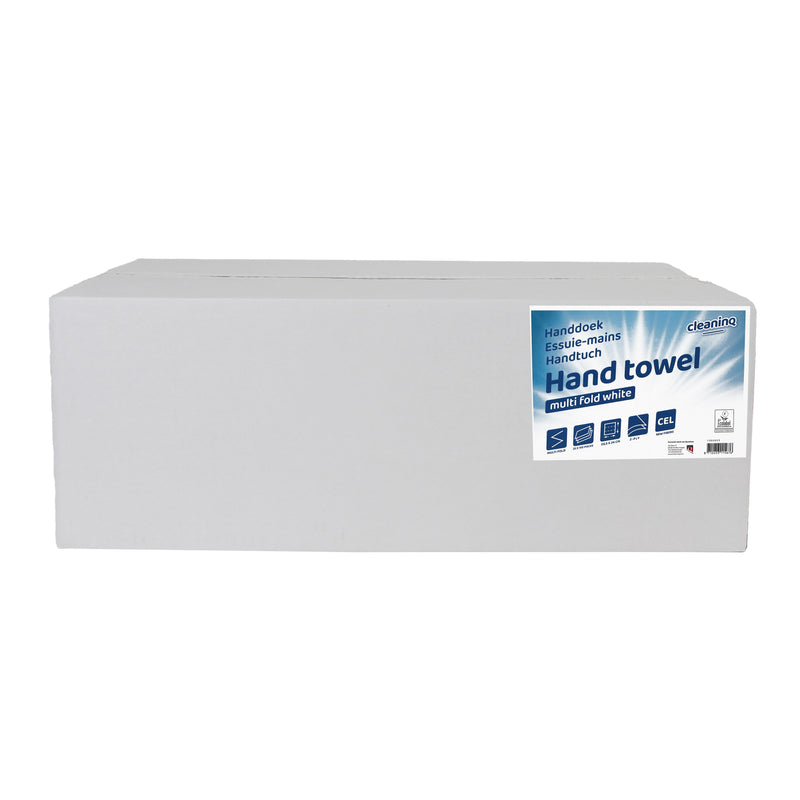 Cleaninq - Handtuch I-Falz 2-lagig 206x240mm 25x150 Stück weiß