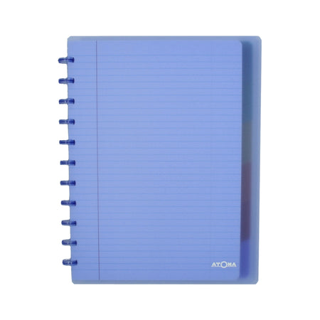 Atoma - Notizbuch A4+ Linie 120 Seiten 90gr PP transparent sortiert | 10 Stück