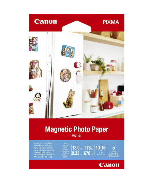 Fotopapier Canon MG-101 Magnetic 10x15cm 5vel