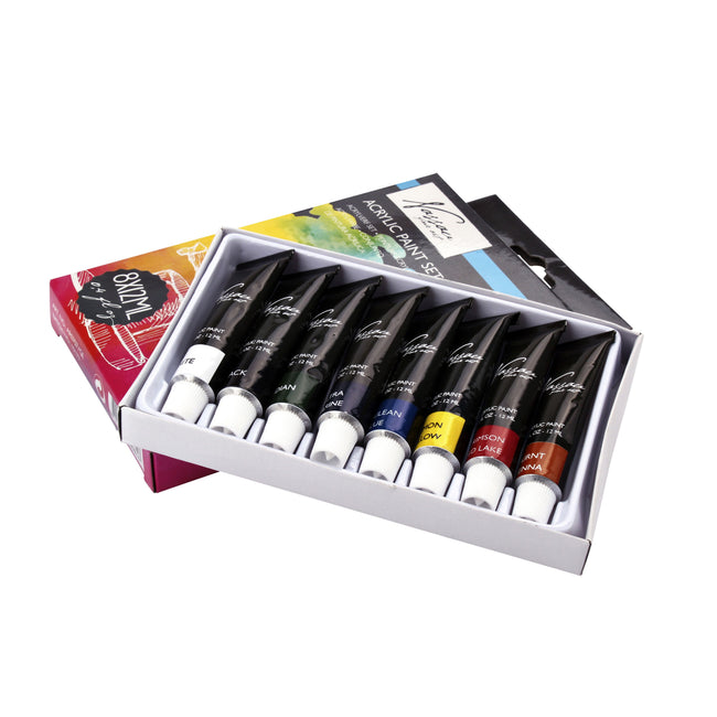 Nassau Art - Acrylic paint set with 8 colors
