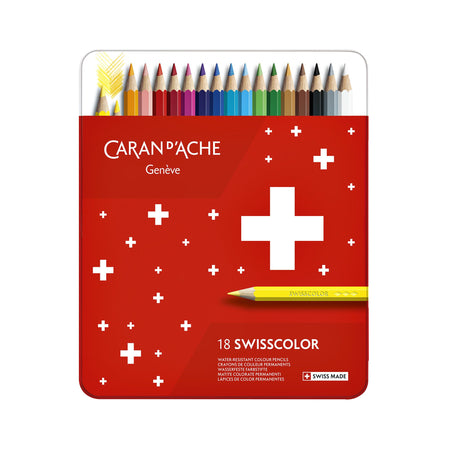Caran d'ache - Buntstifte Swisscolor 18 Stück sortiert