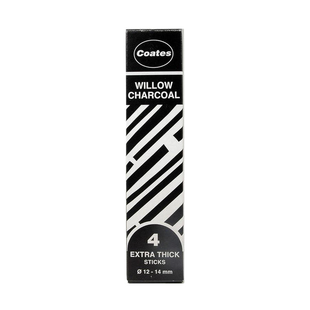 Coates – Holzkohle 12–14 mm, Schachtel mit 4 Stück