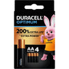 Duracell - Batterie Optimum 4x AA
