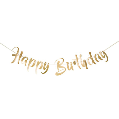 Folat - Buchstabengirlande Happy Birthday gold