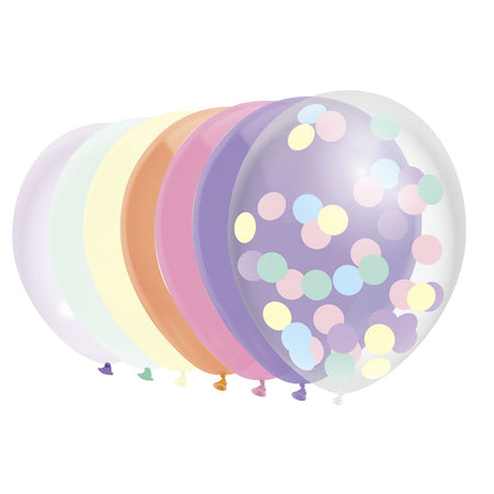 Haza - Ballon uni 30cm 10 Stück Pastell sortiert | 5 Stück