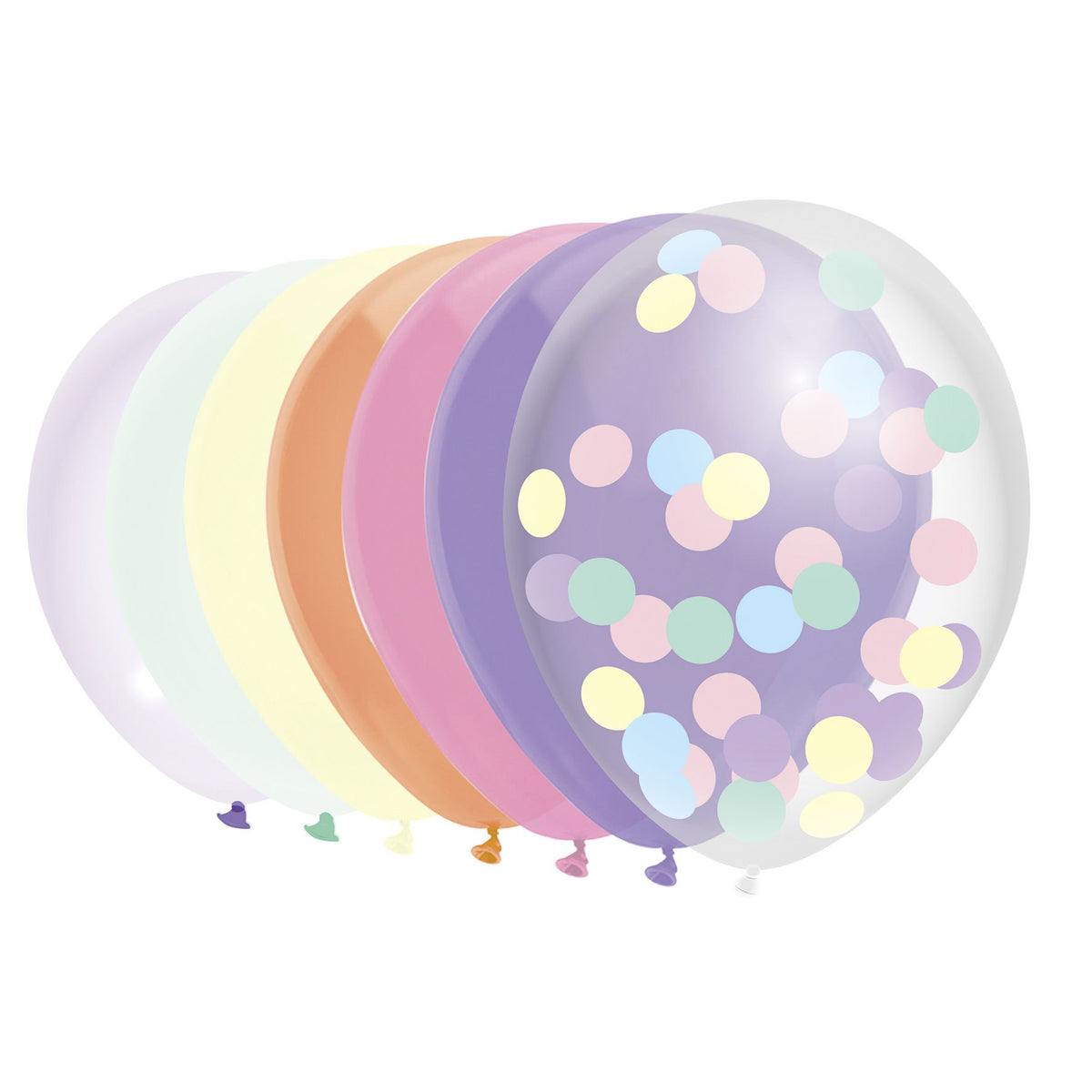 Haza - Ballon uni 30cm 10 Stück Pastell sortiert