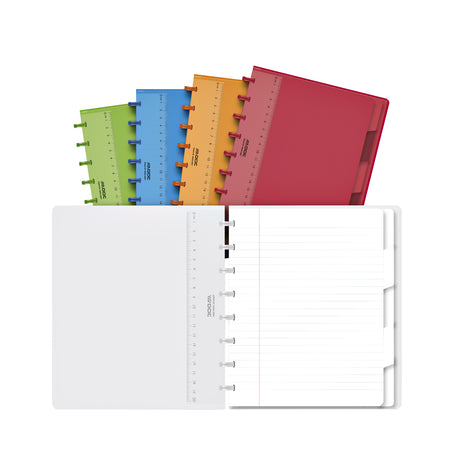 Adoc – Notizbuch A5-Linie, 144 Seiten, 90 g, mit 5 Tabs sortiert