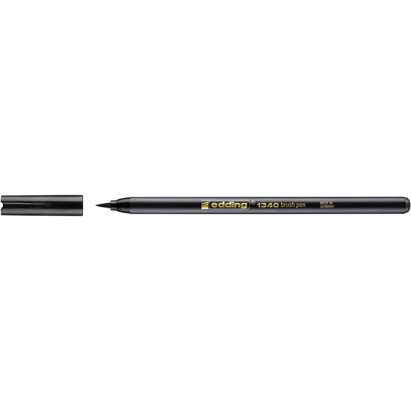 Edding - Pinselstift 1340 schwarz | 10 Stück