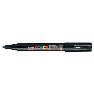 Posca - Paintmarker Uni PC1MC extra fein schwarz | 6 Stück