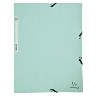 Exacompta - Elastomap Aquarell A4 3 Klappen 400gr Glanzkarton grün