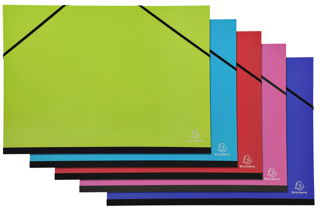 Exacompta - Zeichenmappe Iderama 32x45cm mit Gummiverschluss sortiert