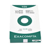 Exacompta - Systemkarte 125x200mm Linie weiß 100 Stück