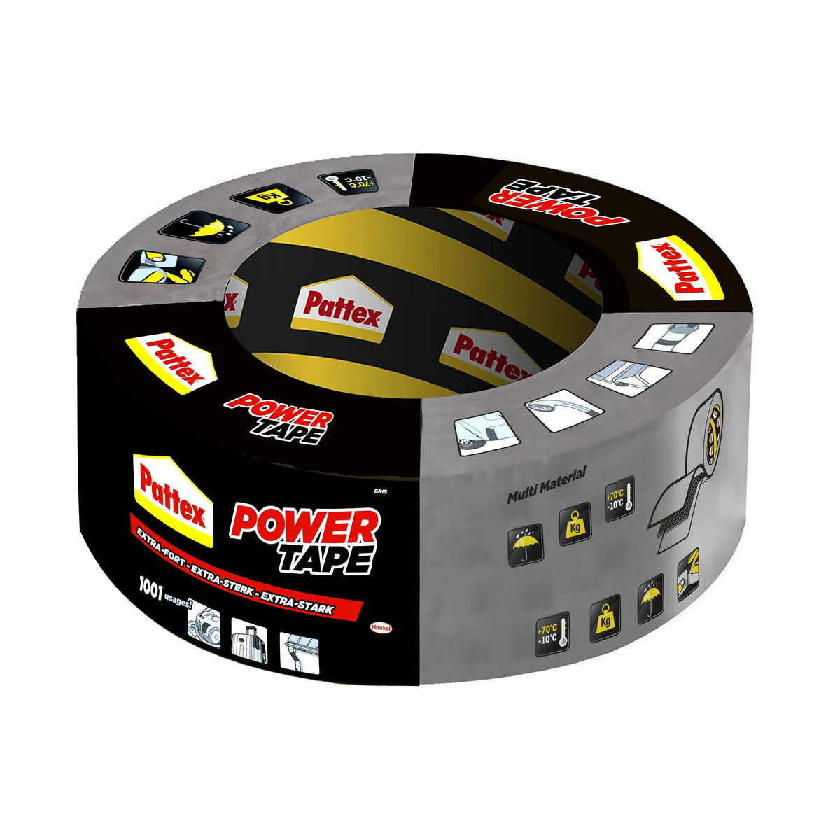 Pattex - Klebeband Power e 50mmx50m grau