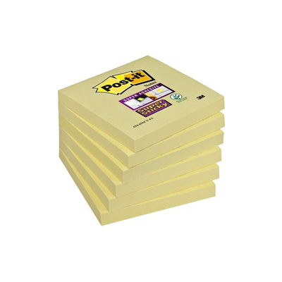 3M - Notizblock 3m Post-it 654 76x76mm Edelstahl gelb