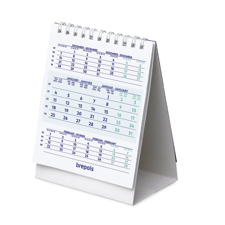 Brepols – 3-Monats-Tischkalender 2026 10,5 x 13 cm