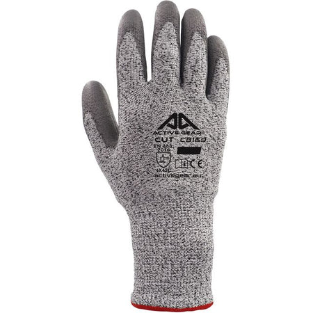 ActiveGear - Schnittschutzhandschuh grau 9/L