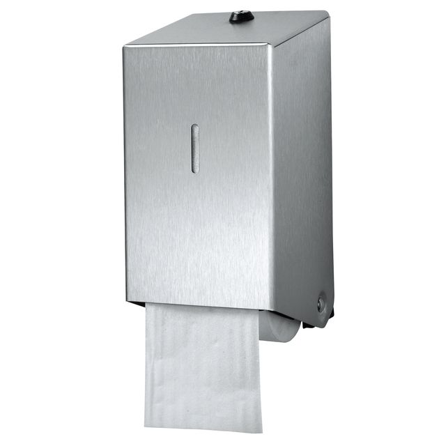 Euro Products - Toilettenpapierspender Products Systemrolle Duo Silber 438001