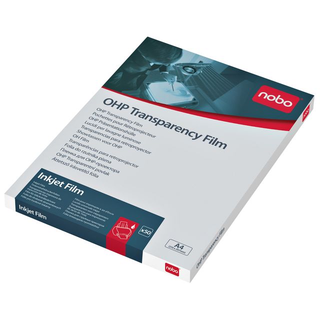 Nobo - Overheadprojektor-Folien für Tintenstrahldrucker 50 Stück