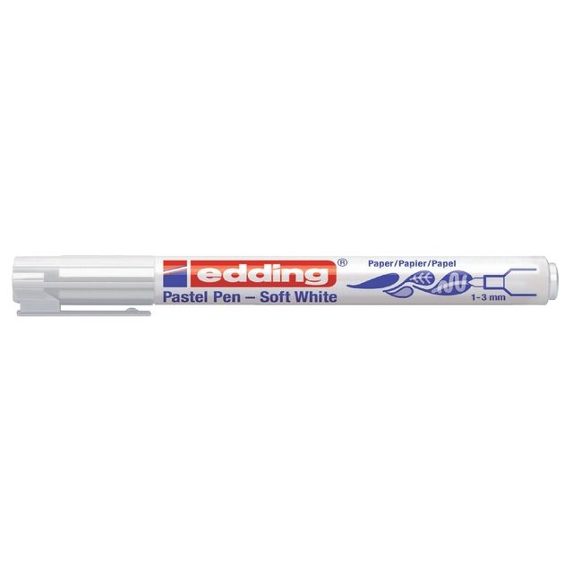 Edding - Filzstift 1500 soft weiß