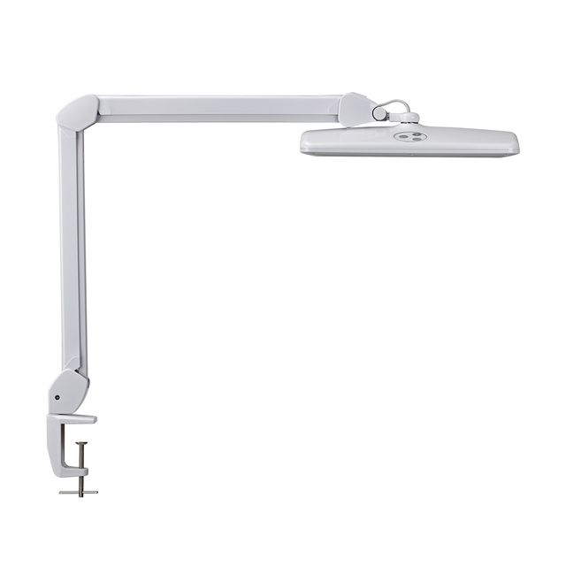 MAUL - Arbeitsplatzleuchte Intro LED Tischklemme dimmbar weiß